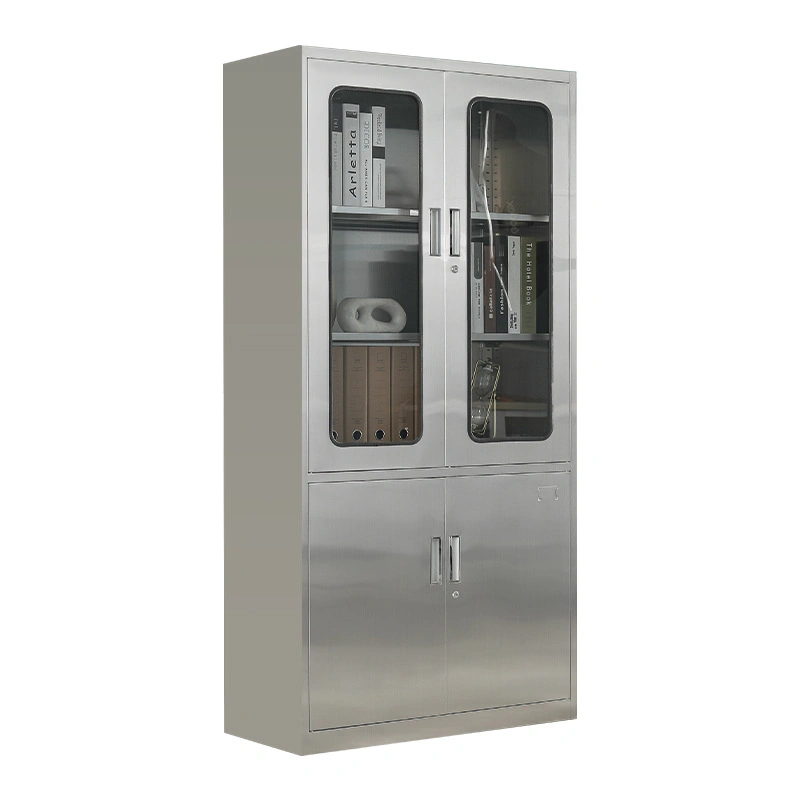 Factory Direct Sale Medical Furniture Instrument Stainless Steel Locker Storage Hospital Cabinet