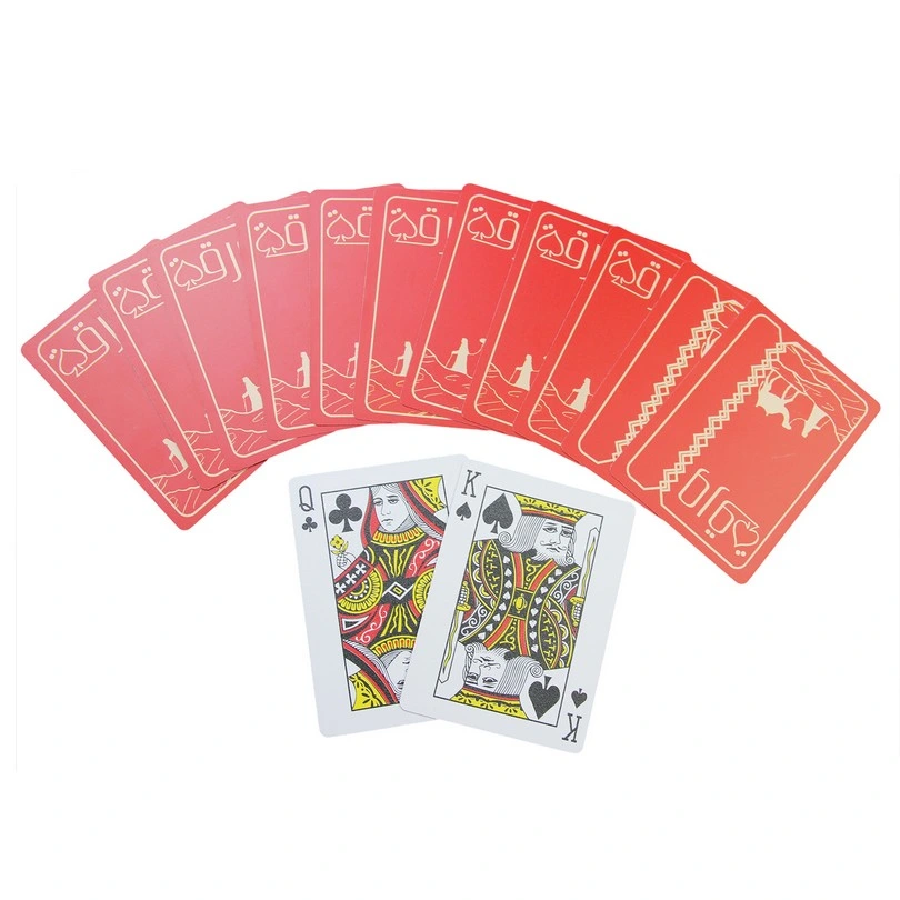 L'emballage de haute qualité personnalisé Carte de jeu de cartes à jouer pour les enfants Flash Cartes à jouer d'impression de cartes en plastique