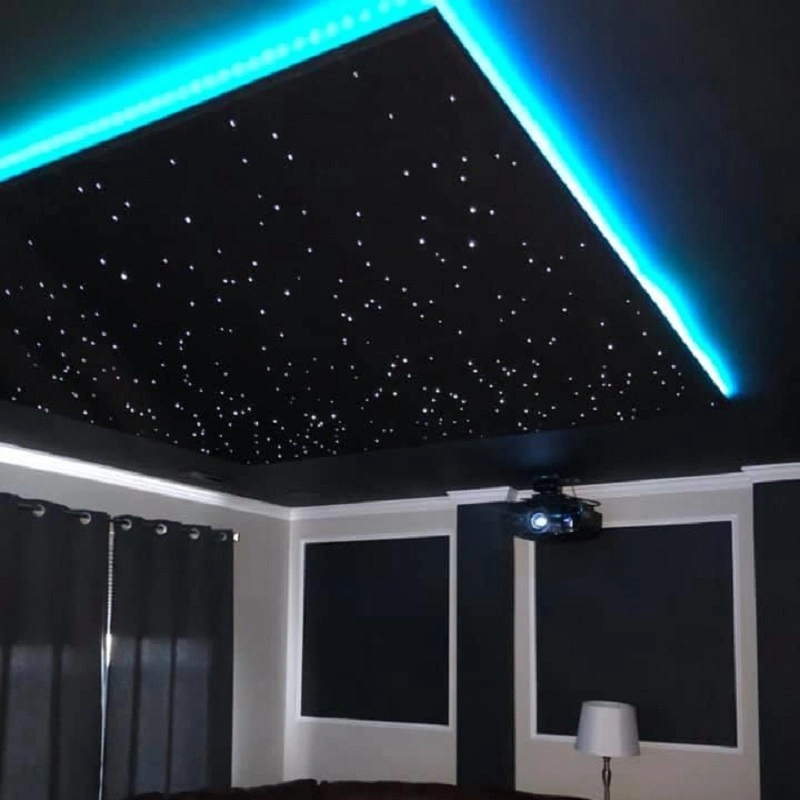 Custom Made Various Lighting Effect Fiber Optic Star Ceiling Panel Tiles