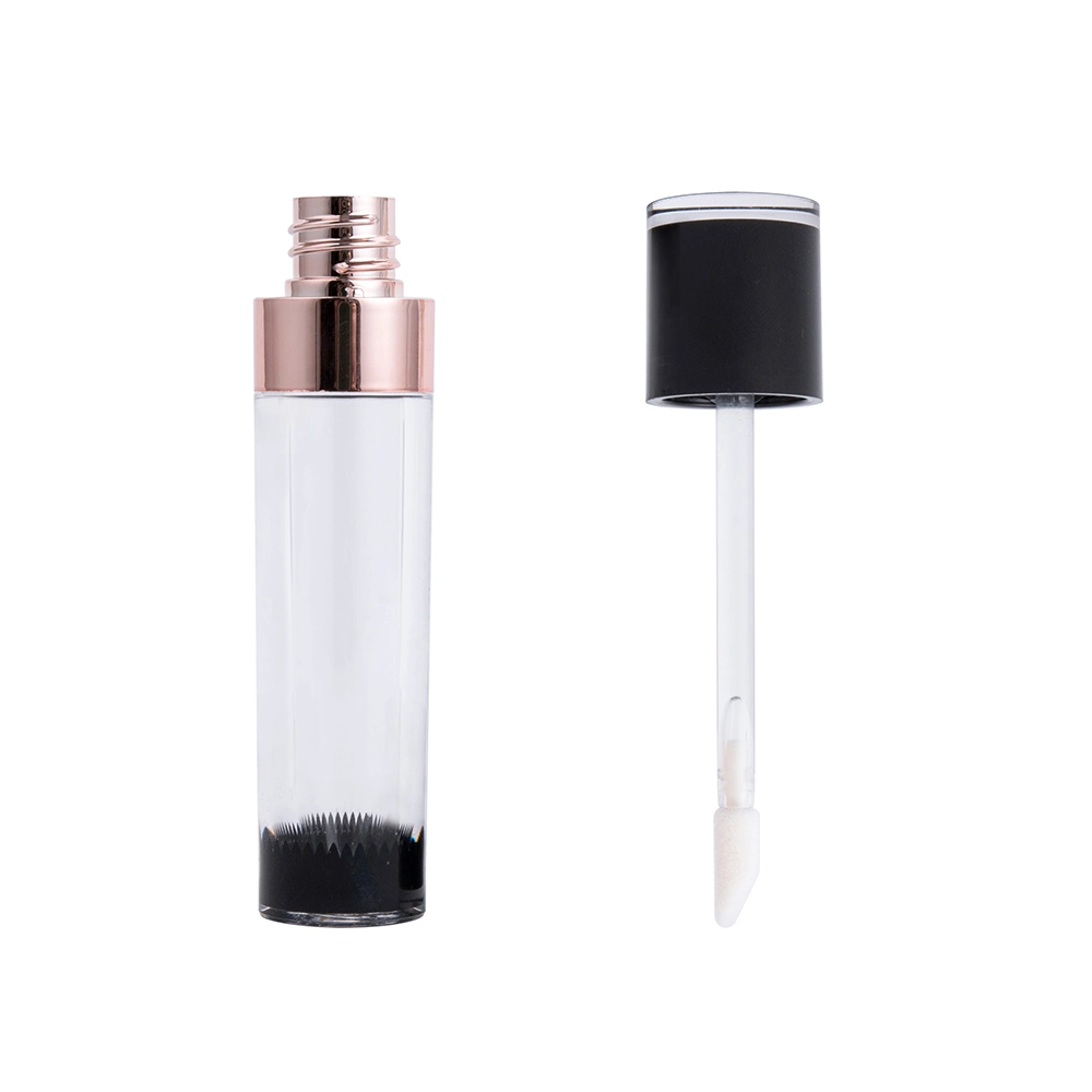 6ml Round Clear Plastic Mini Lip Gloss Container Empty Cosmetic Bottle