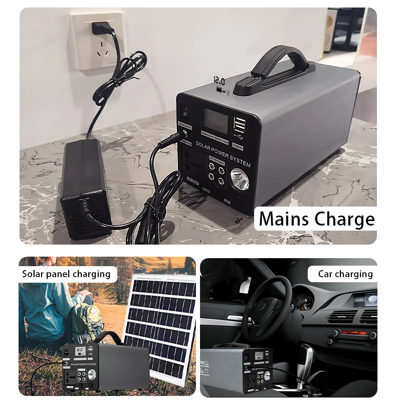 300W 500W 1000W Station d'alimentation portable Batterie de stockage sûre en polymère Chargeur solaire Alimentation électrique Générateur d'énergie Banque d'alimentation