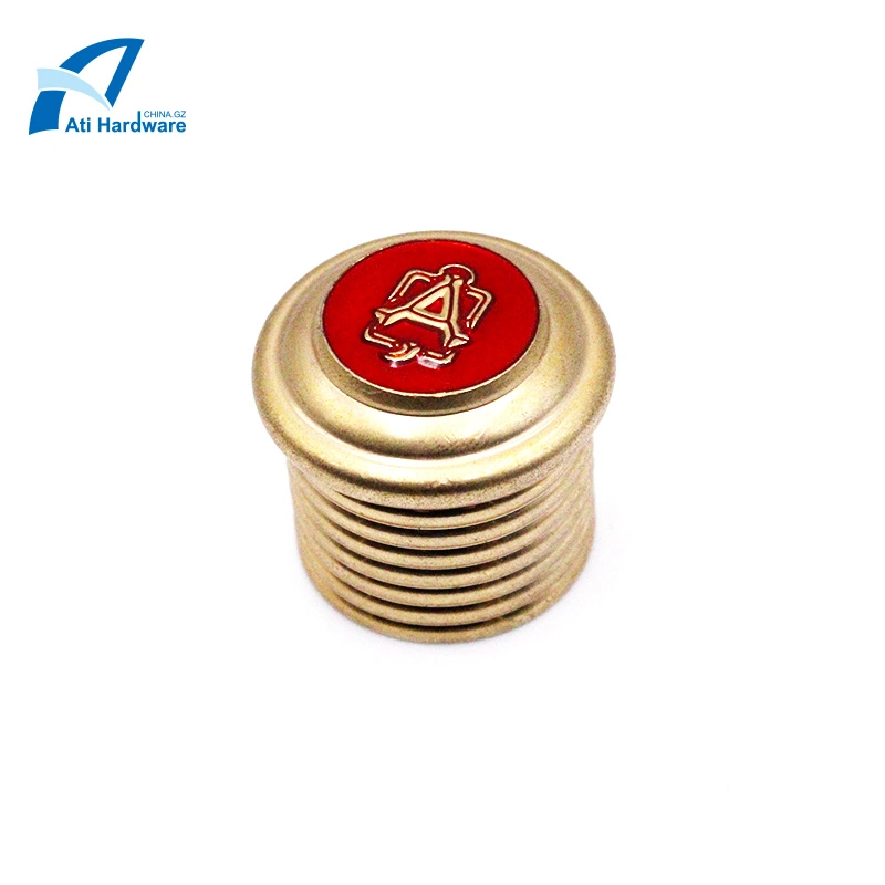 Custom Hot Selling Spiral Shape Logo Engrave Metal Perfume Bottle Caps