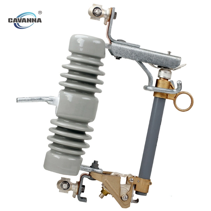 Fusible de caída 11kV completo con montaje de carga de alta tensión Interruptor de desconexión de porcelana para línea de alimentación con una potencia nominal de Voltage12-15 kV