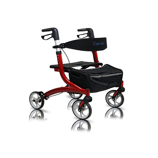 Hot Medical Lightweight Aluminum Rollator Walker 4 Wheels for Adults