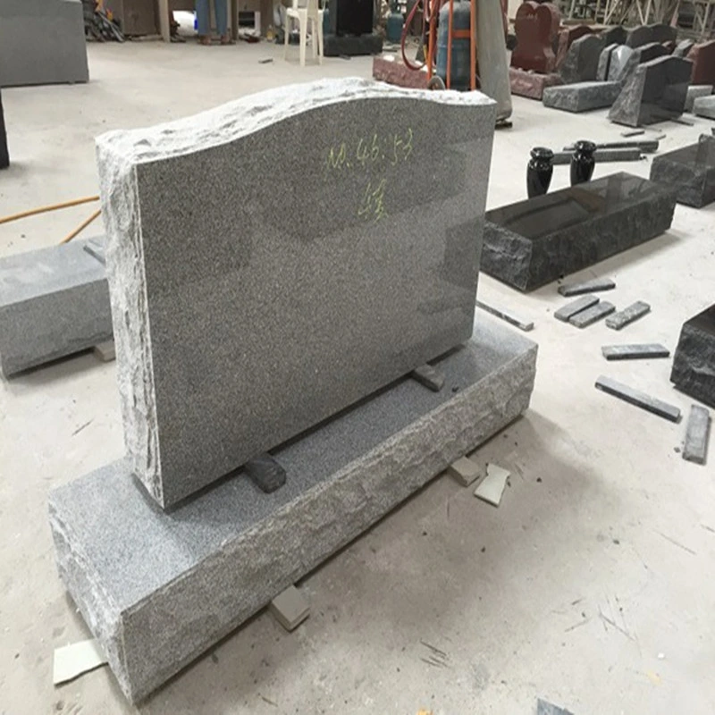 Серый гранит Headstone сделать в Китае