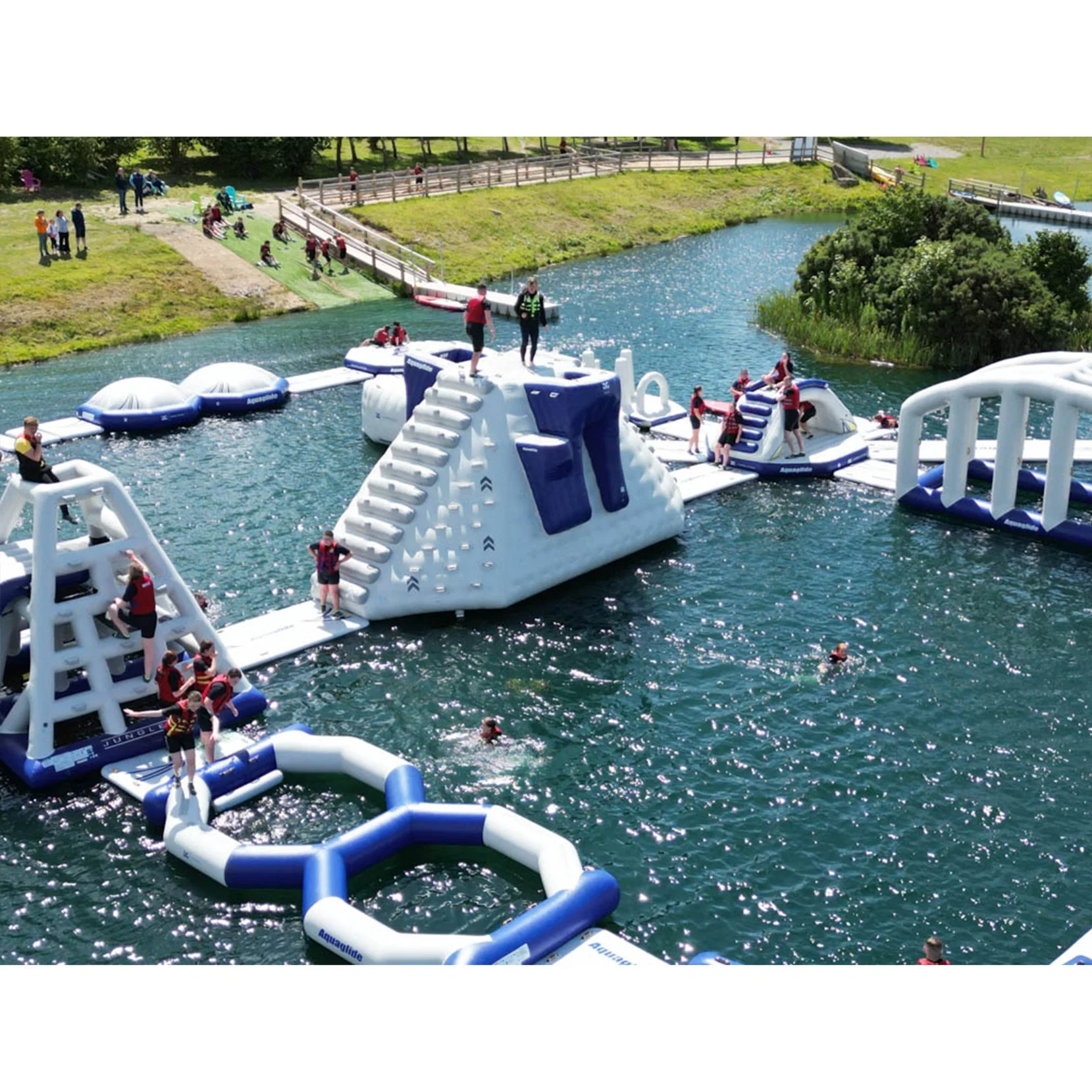 جودة جيدة وسعر للمنكهة المياه مذهل Aquapark Equipment Sea Aqua Park Floating Water Park