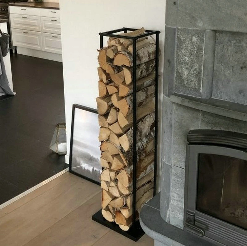 Steel Fire Wood Rack for Home Decor and Furniture