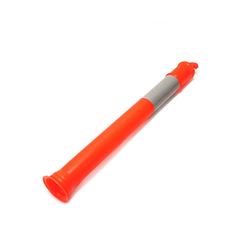 42" Orange Delineator Grip-T Post with Hi Reflective Bands