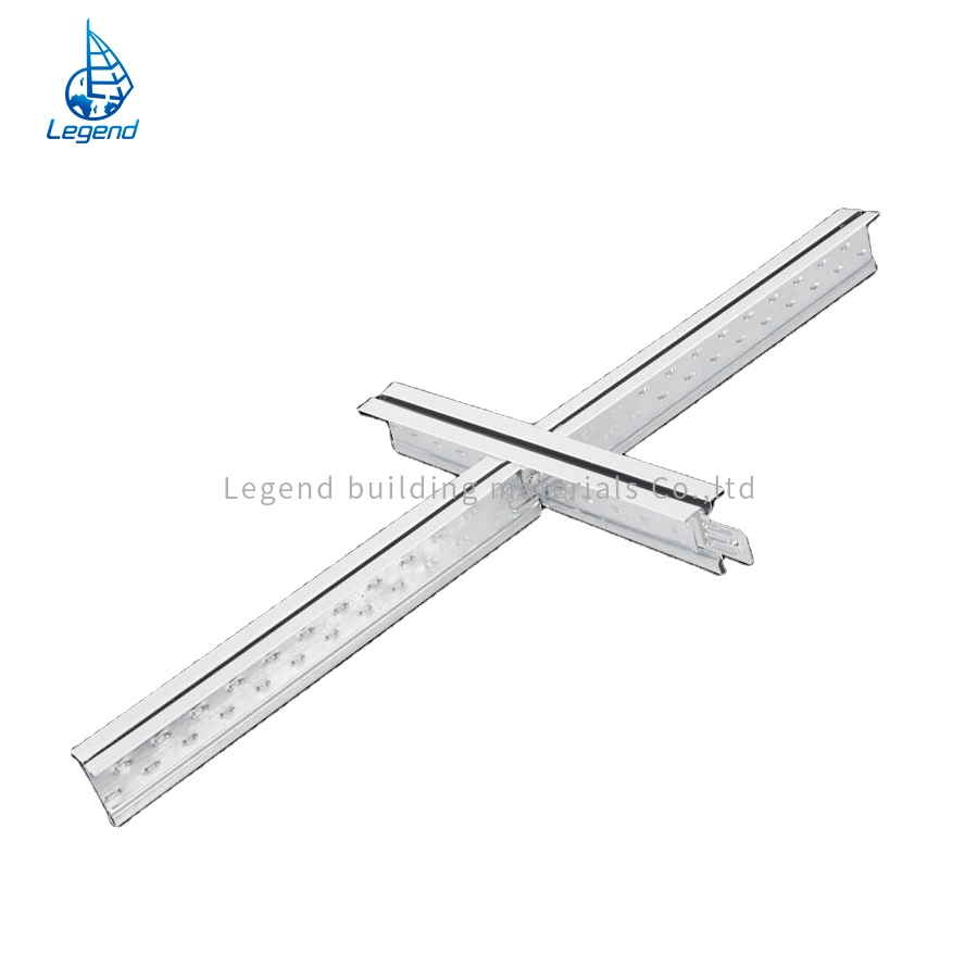 Sound Proof Fireproofing Building Material Components OEM Suspended Tee Bar Ceiling T-Grid