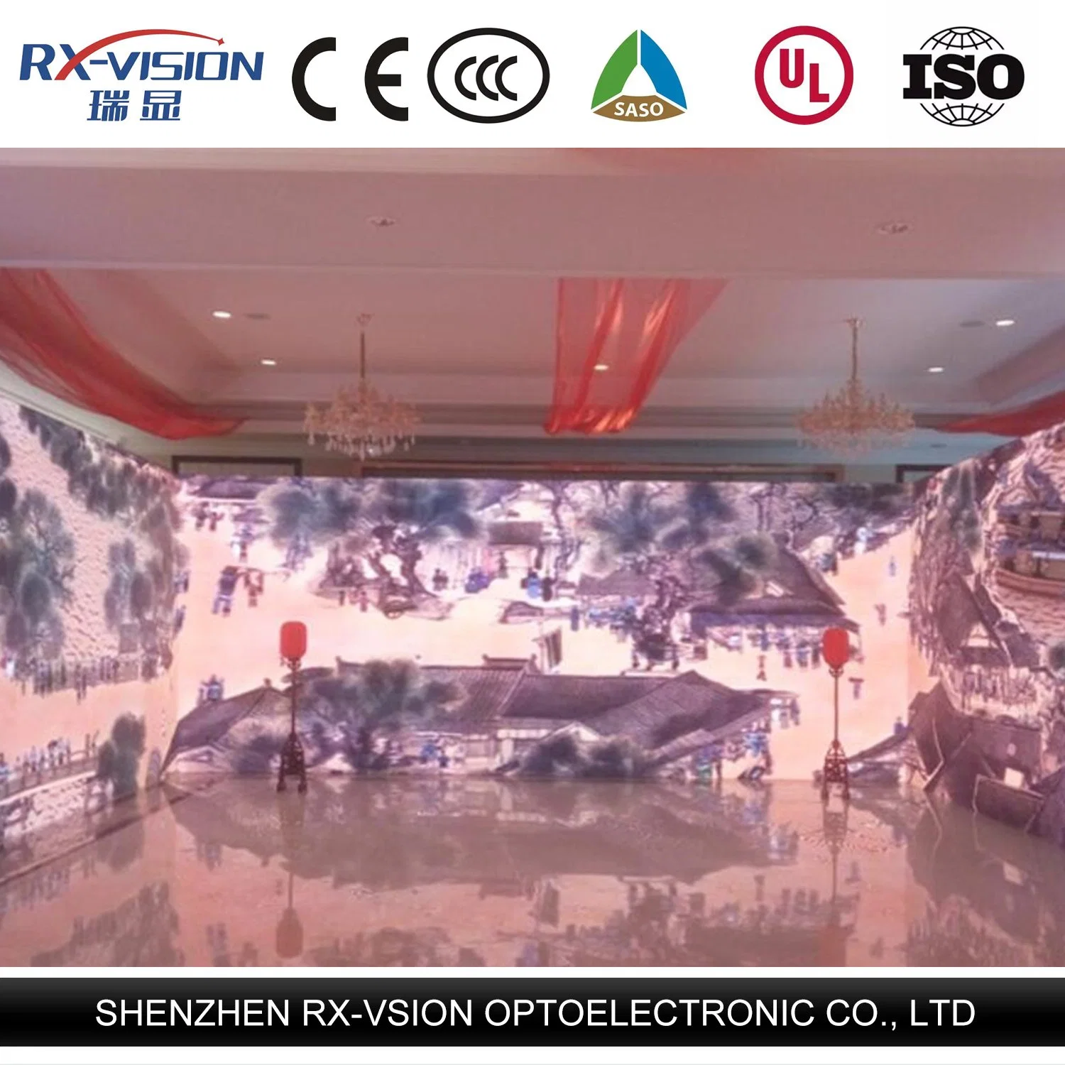 Indoor SMD Video Full Color LED Screen 3.91mm Tri Color LED