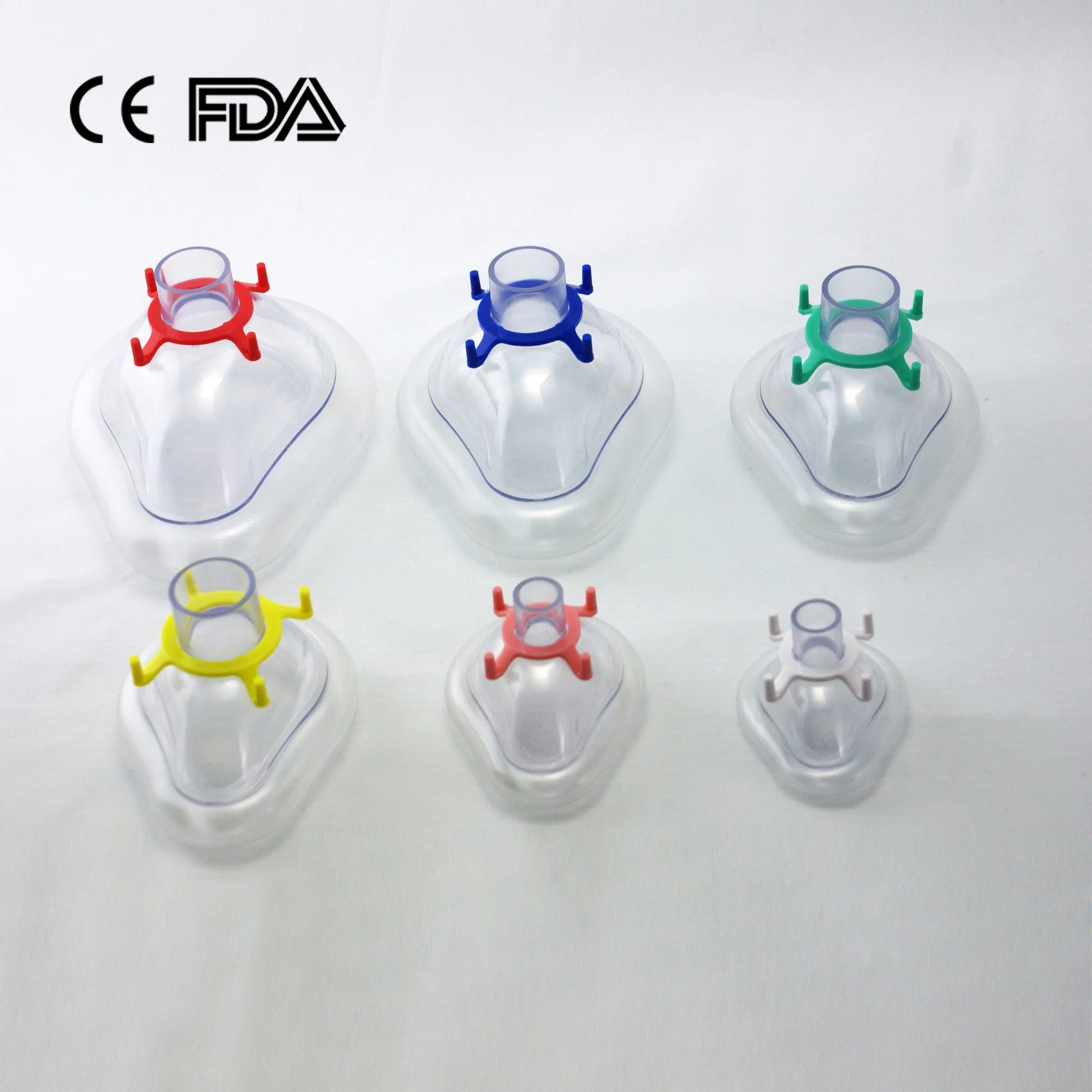 PVC Anesthesia Mask jetable médical PVC Anesthesia Mask Factory adulte M, taille 4# avec ce FDA