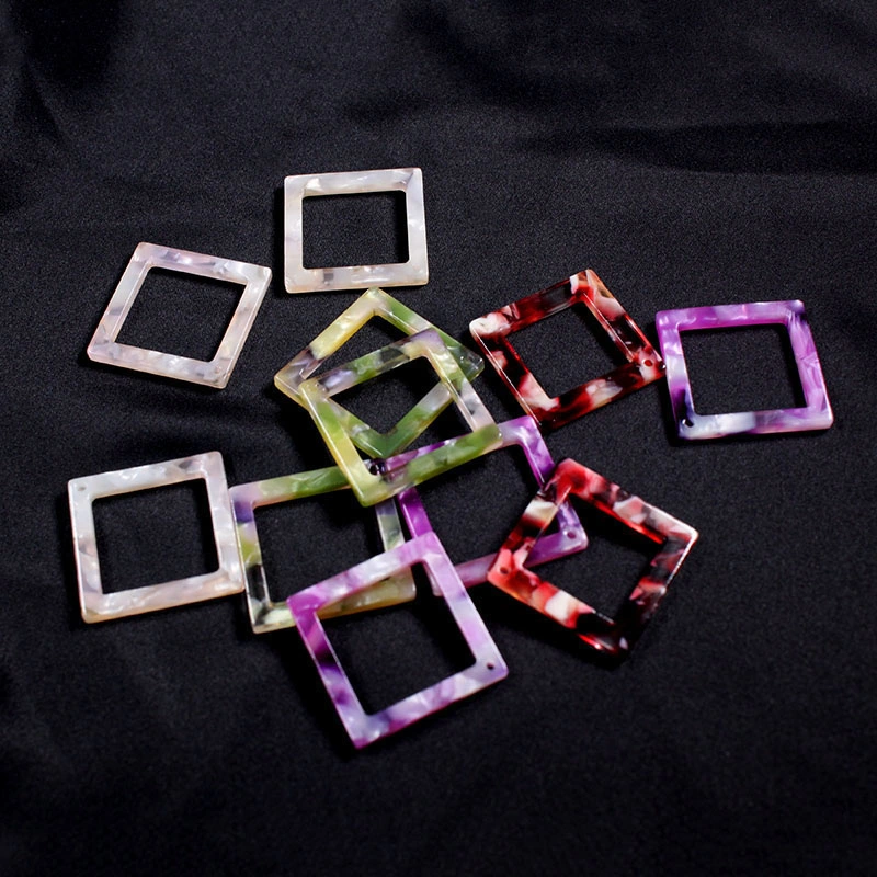 Hight Quality DIY Acrylic Earrings Jewelry Accessories Square Acetate Chain Accessories