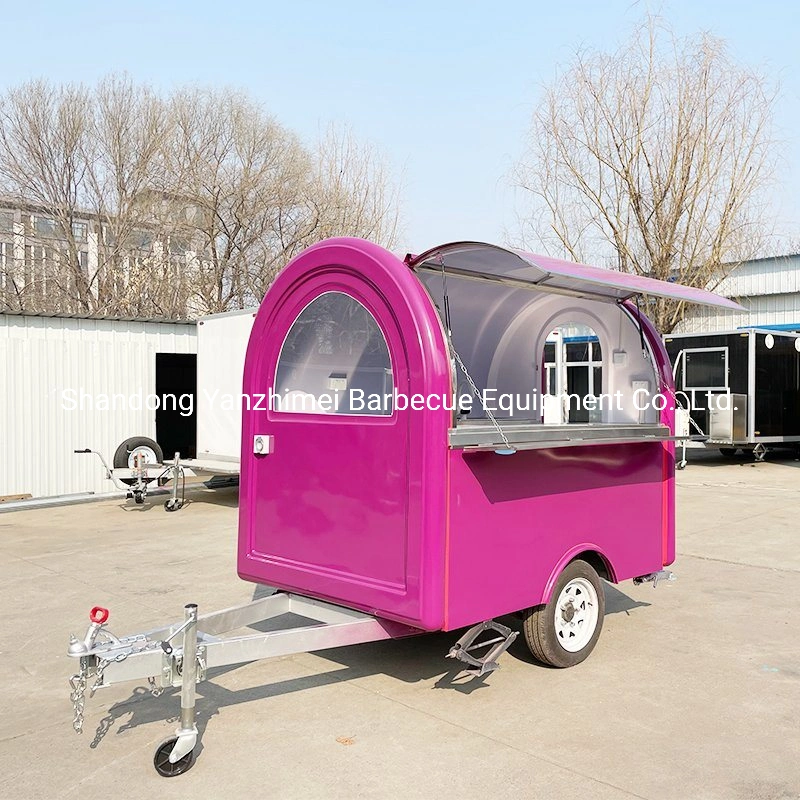 Street Mini Café Carro de Alimentos helado Catering Trailer Móvil Camión de alimentos para la venta