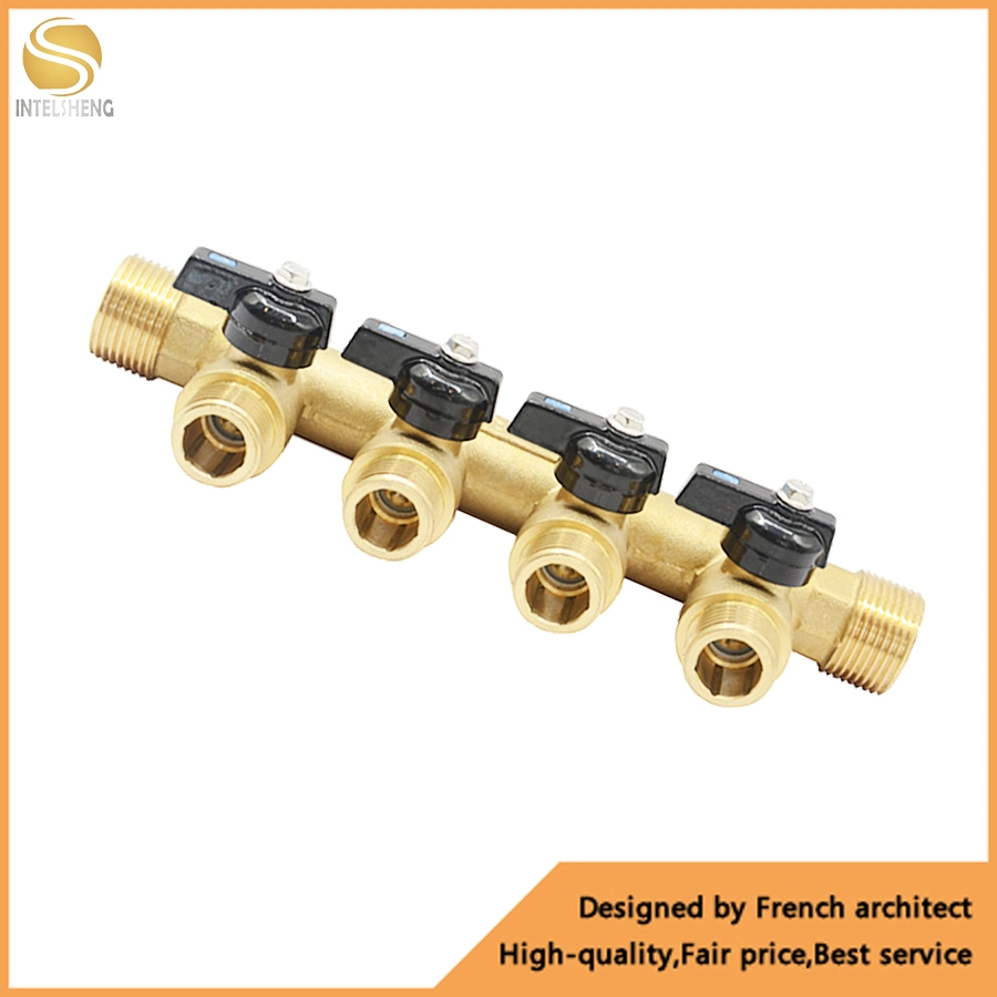 2 Way Brass Hydraulic Manifolds with Safety Quality for Heating