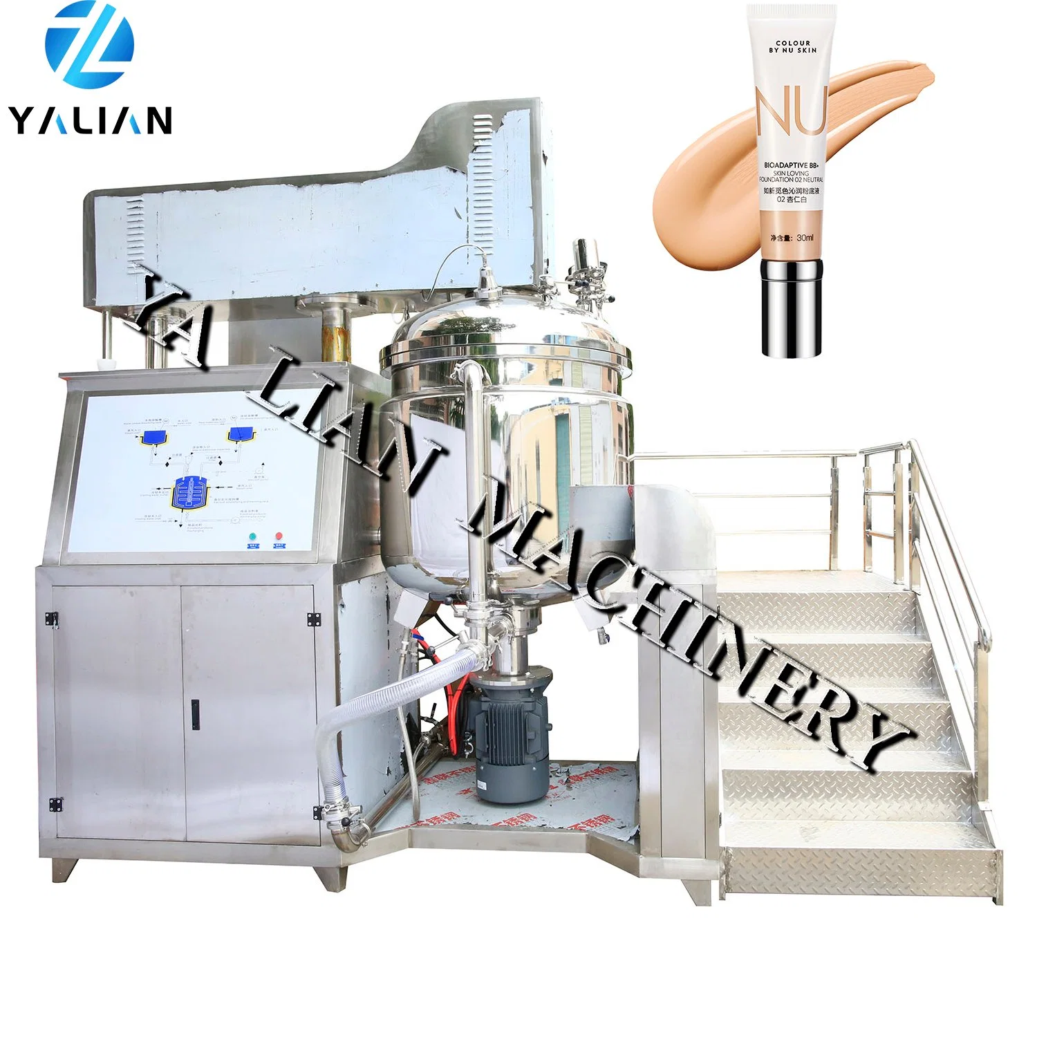 5% off Cream Manufacturing Machine Cosmetic Production Line with Gel Homogenizer Mixer