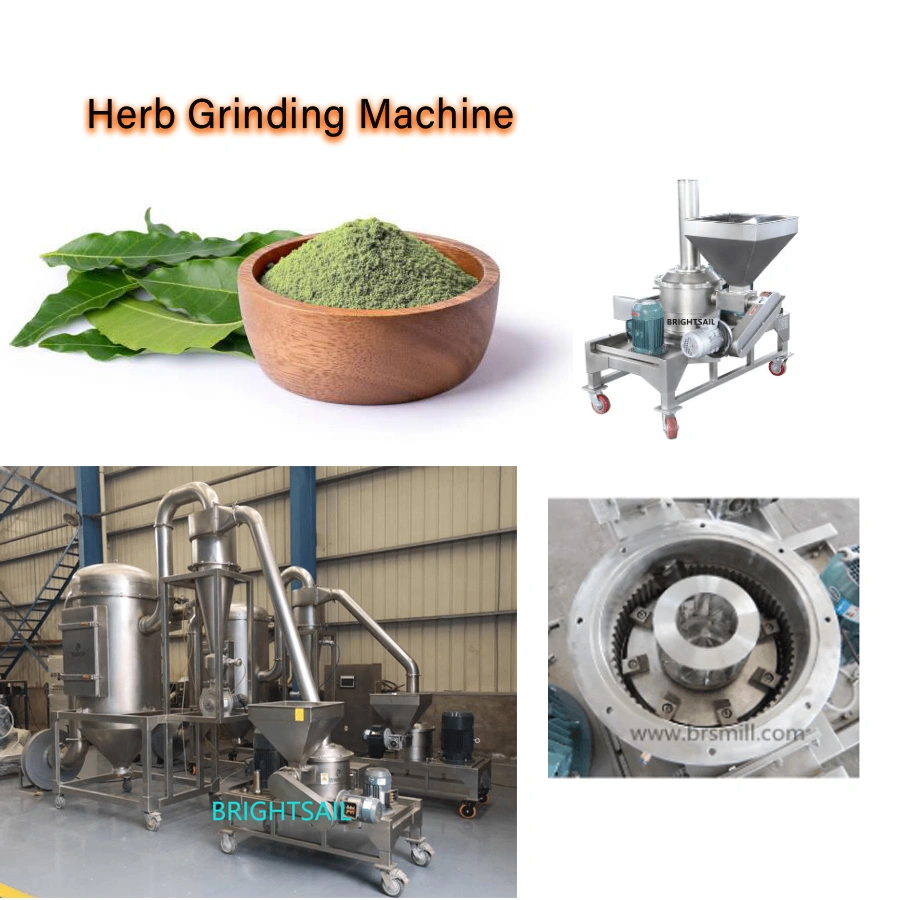 Brightsail Advanced Dry Leaf Grinder Machine Leaf Crushing Machine Moringa Leaf Powder Making Machine with CE