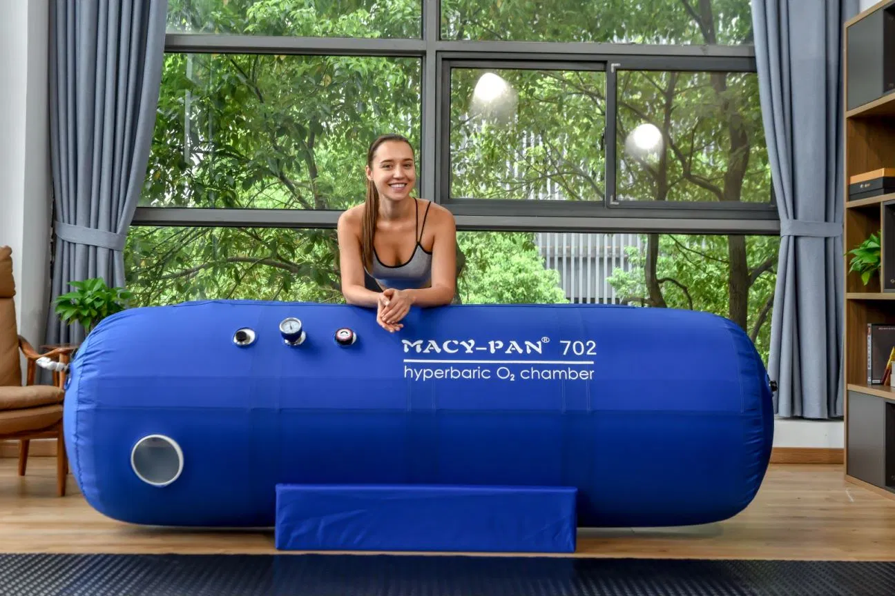 L'oxygène hyperbare portable Macy-Pan 1.5ATA Chambre Chambre d'ozone afin de promouvoir le métabolisme et améliorer la circulation sanguine