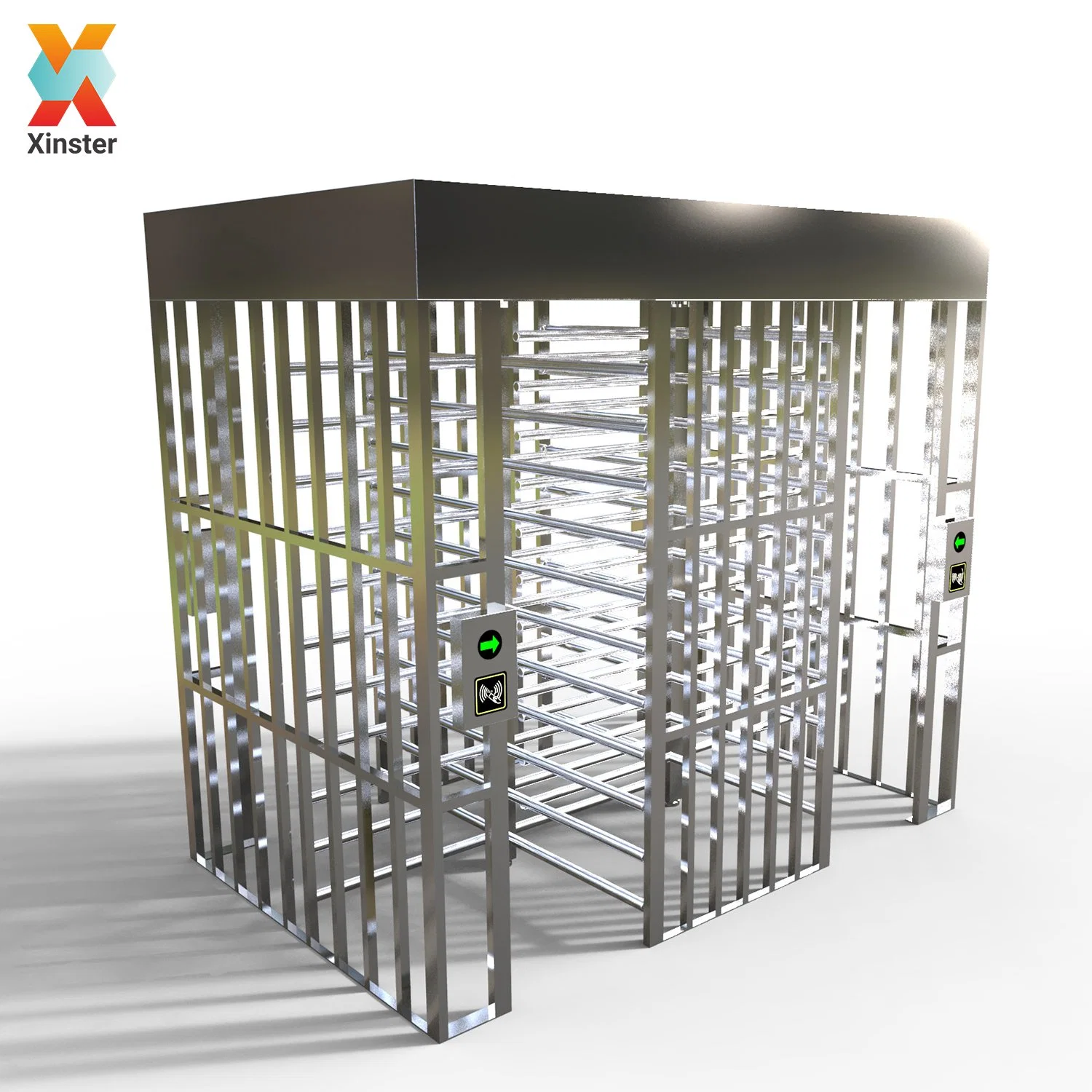 Stainless Steel Full Height Turnstile Gate with RFID Card Reader