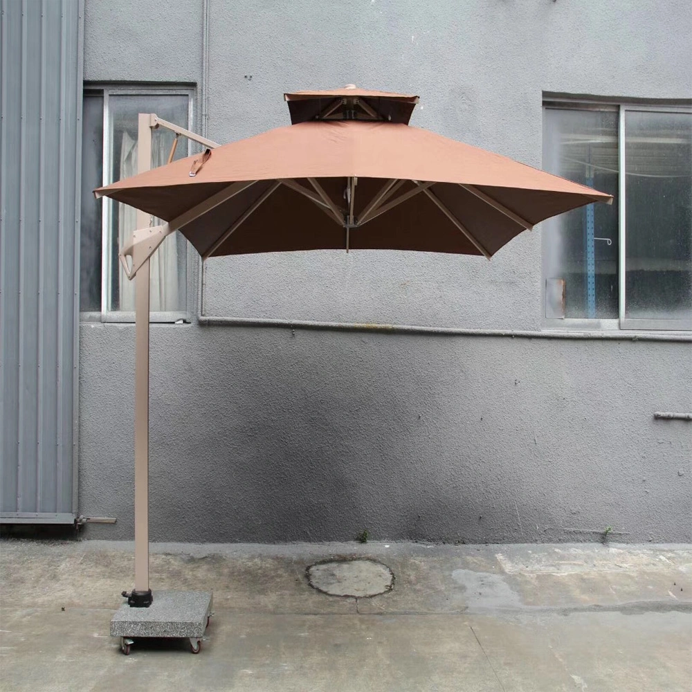 Mingsu Sells Traditional Outdoor Double Top Aluminum Garden Parasol