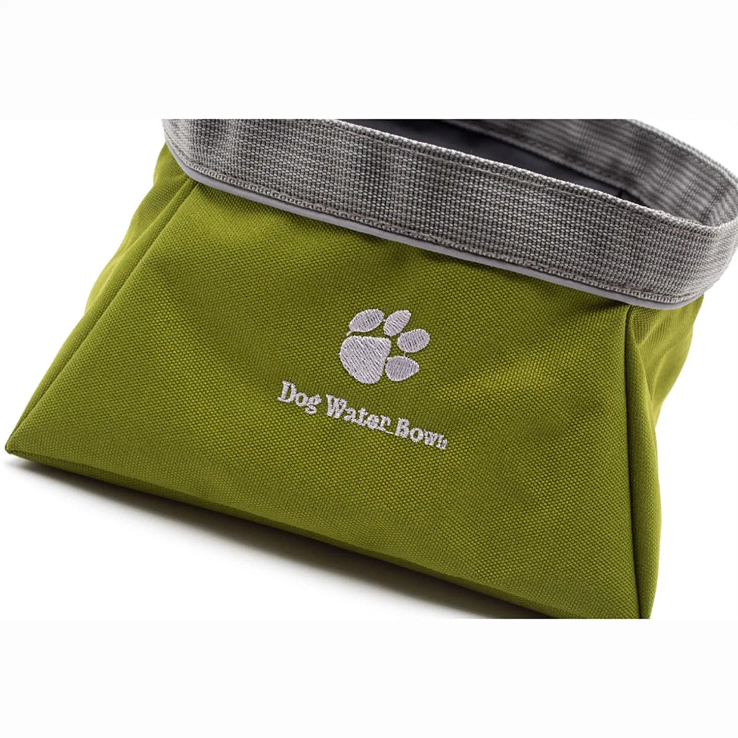 Plegable de tela Oxford Dog Bowl plegable, plato de la Copa expansible Pet planteadas perro/gato comida portátil resistente al agua de alimentación de agua recipiente Camping Viajes