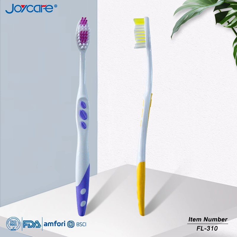 Un design classique adulte soin des dents brosse à dents à poils doux/Logo personnalisé Prinitng