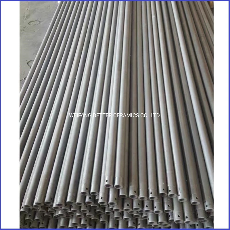 Polished Sisic roller straightness 0.1% for daily porcelain kiln