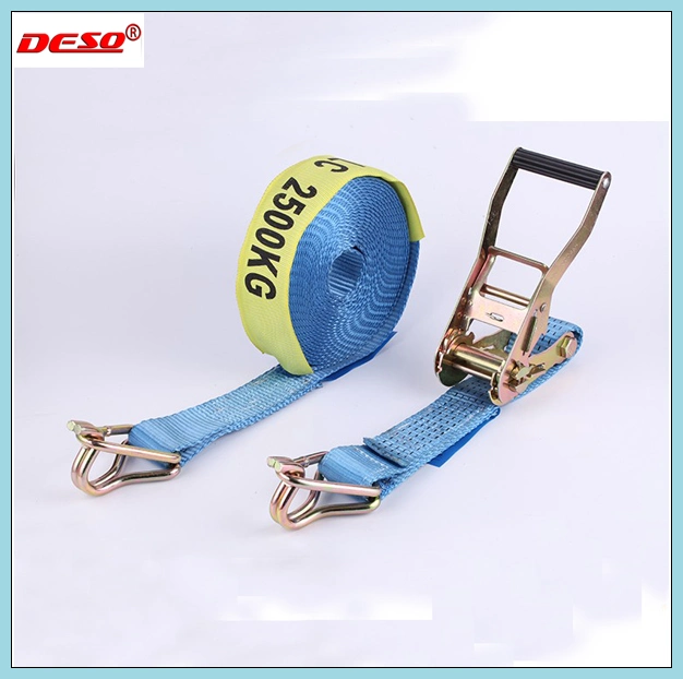 Adjustable Ratchet Tie Down with Buckle for Truck