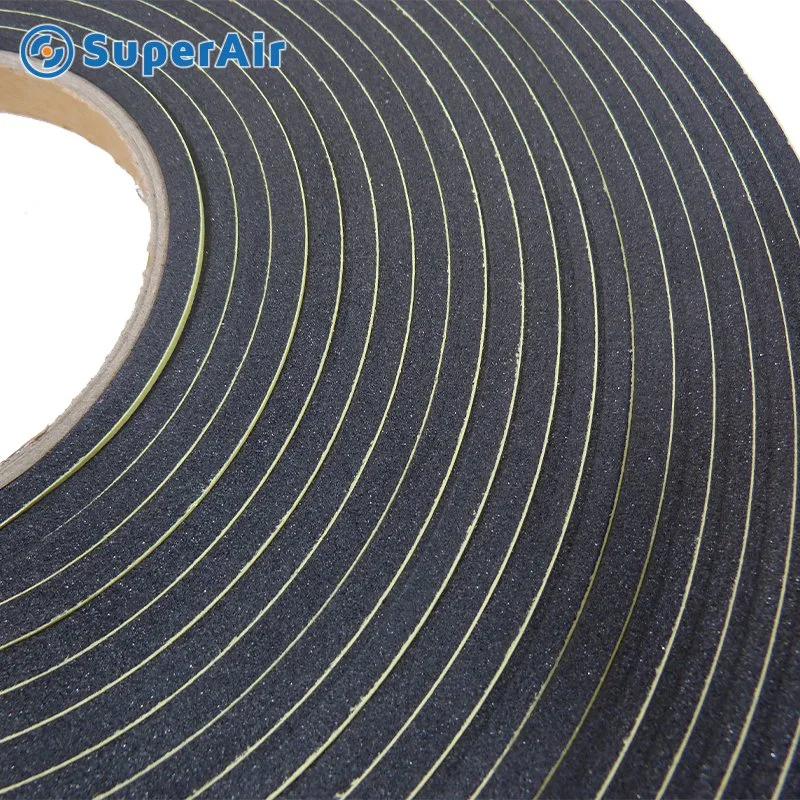 PVC Foam Black Rubber Foam Weatherseal Tape