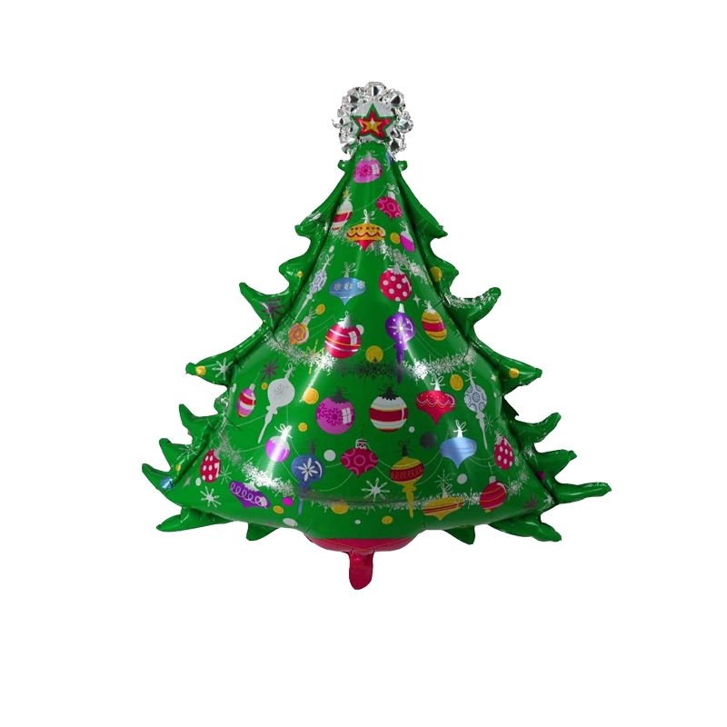 عيد ميلاد المسيح حزب زخرفة شكل شجرة رقائق البالونات الهيليوم