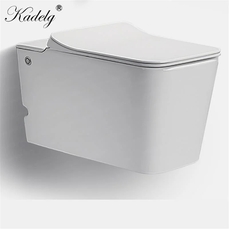 Blanc céramique Pulse sans réservoir automatique mur de toilettes Hung RV WC