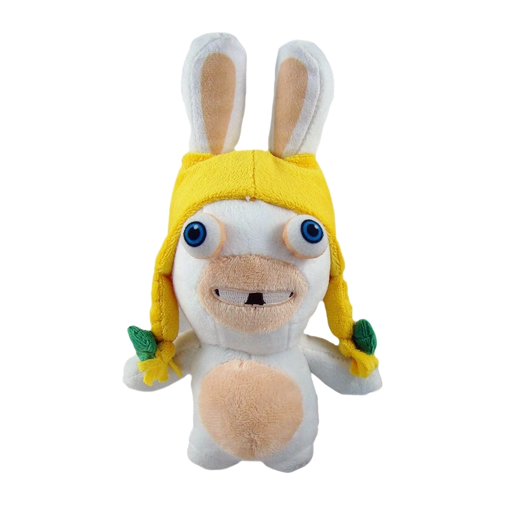 Rabbids Animal avec Chapeau et T-Shirt Peluches Douces et Rembourrées