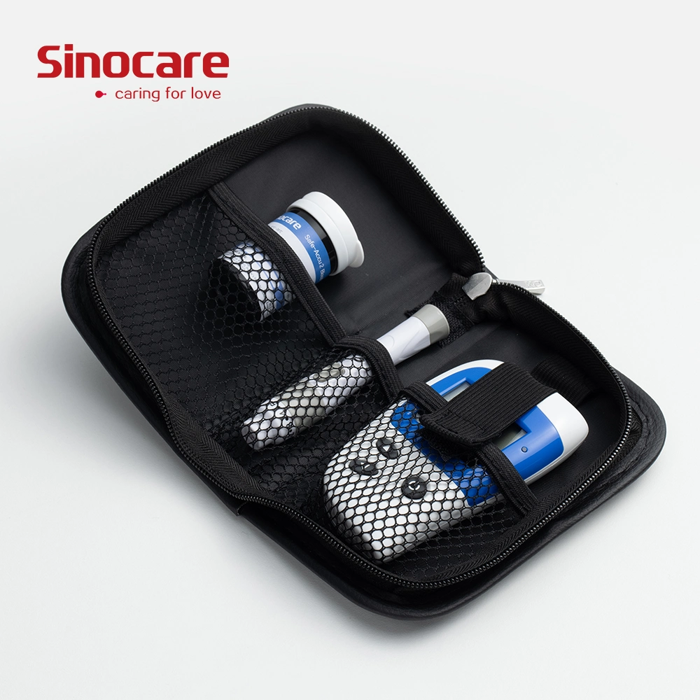 Sinocare Buy 1 Get 1 Free Code Free Portable Glucometer Price Safe-Accu2 Blood Glucose Meter Kit with Test Strips Lancets