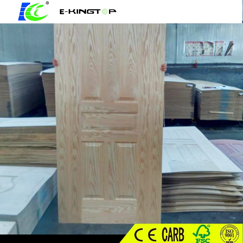 Factory Price Melamine or Veneer Moulded HDF Door Skin with 3.0-4.0mm