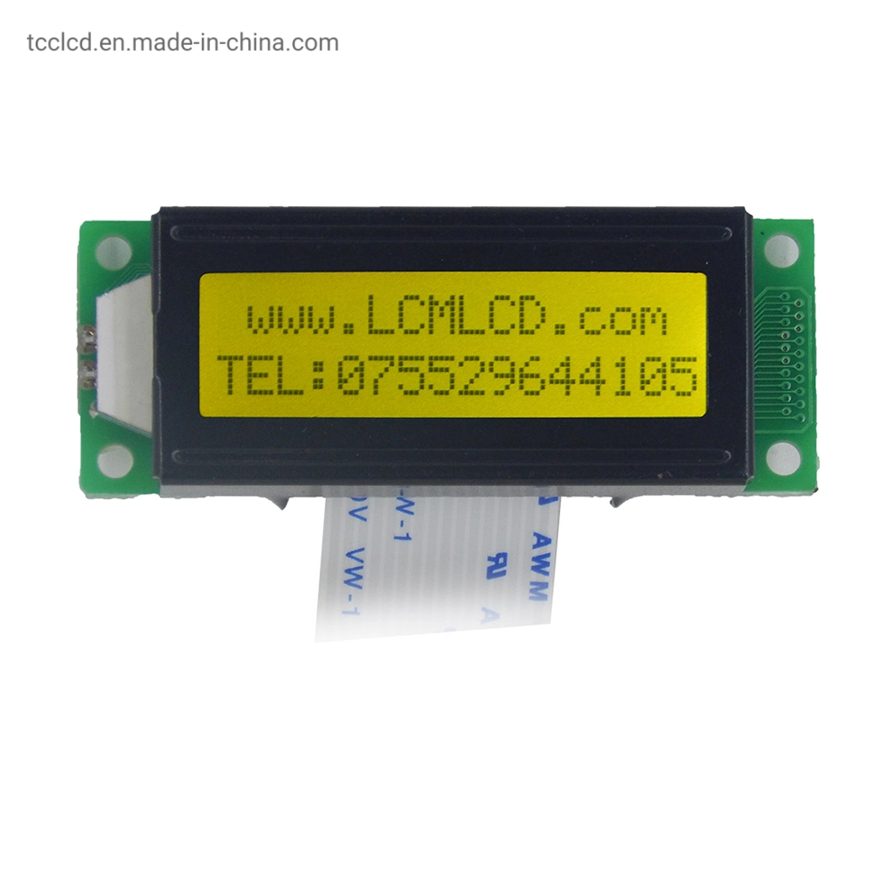 Small 16*2 Character LCD Screen Stn Yellow-Green 16X2 Monochrome Display Screen