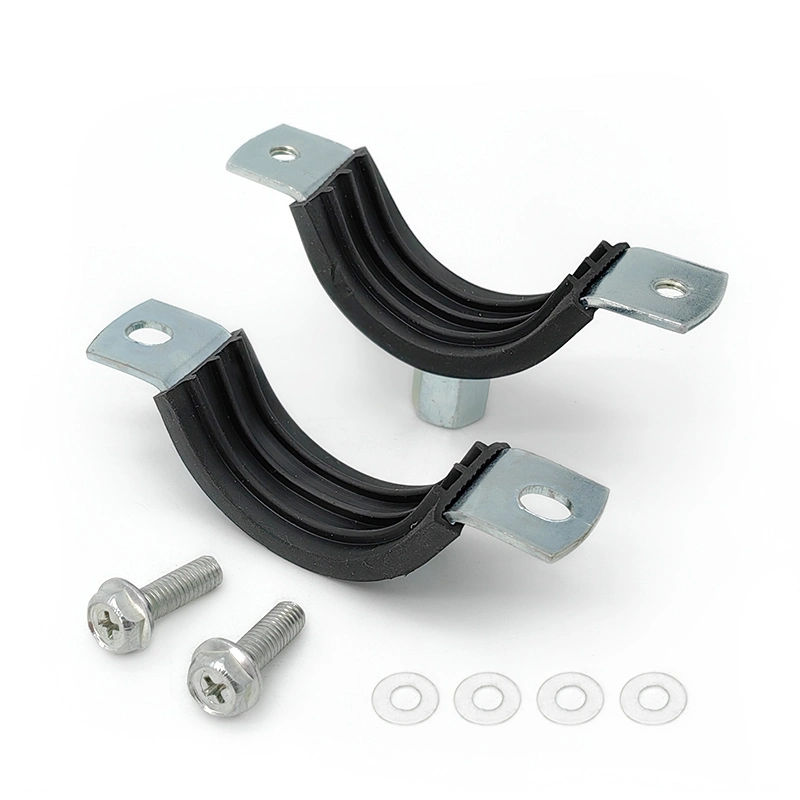 EPDM Pipe Clamp with Rubber Lined Split Two Screw