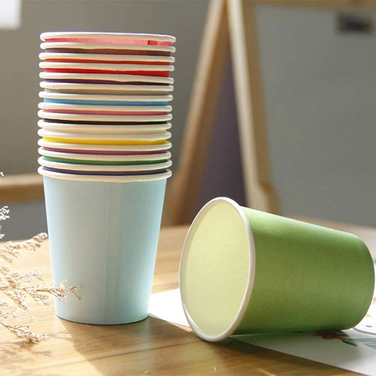 Whole Sale 7.5oz Disposable White Paper Hot/Cold Beverage Drinking Cups for Espresso Cups