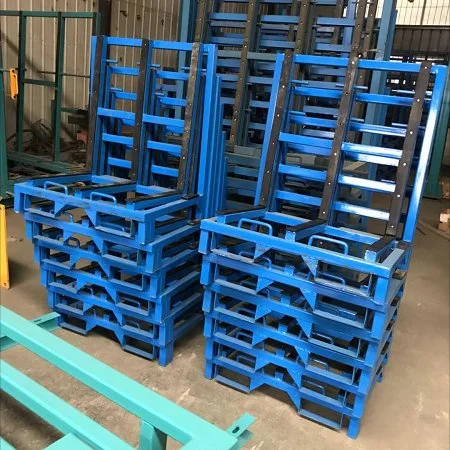 Warehouse Glass Logistic Stack Glass L Rack Frame