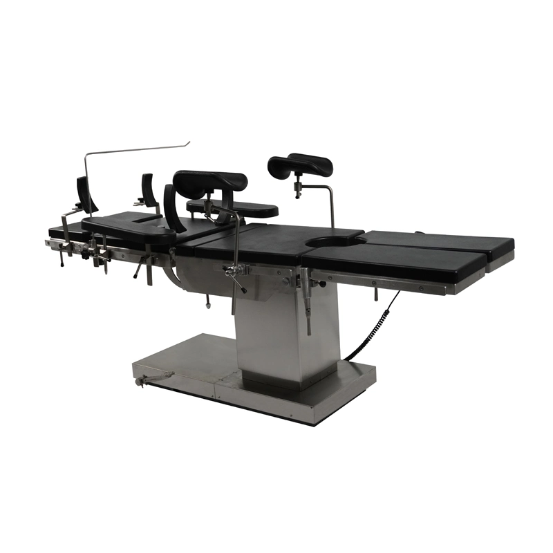 Manufacture Surgery Room Surgical with Stirrups Instrument Electrical Operating Table Operation Bed