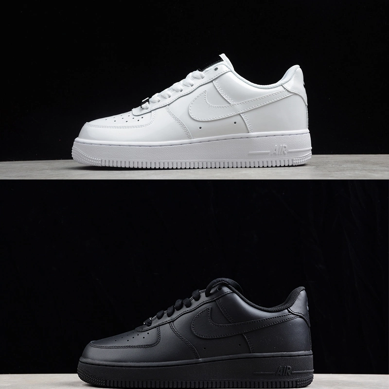 Wholesale Price Nike Air Force 1 White Black Sneaker Bulk Price Sport Shoes Remark Size