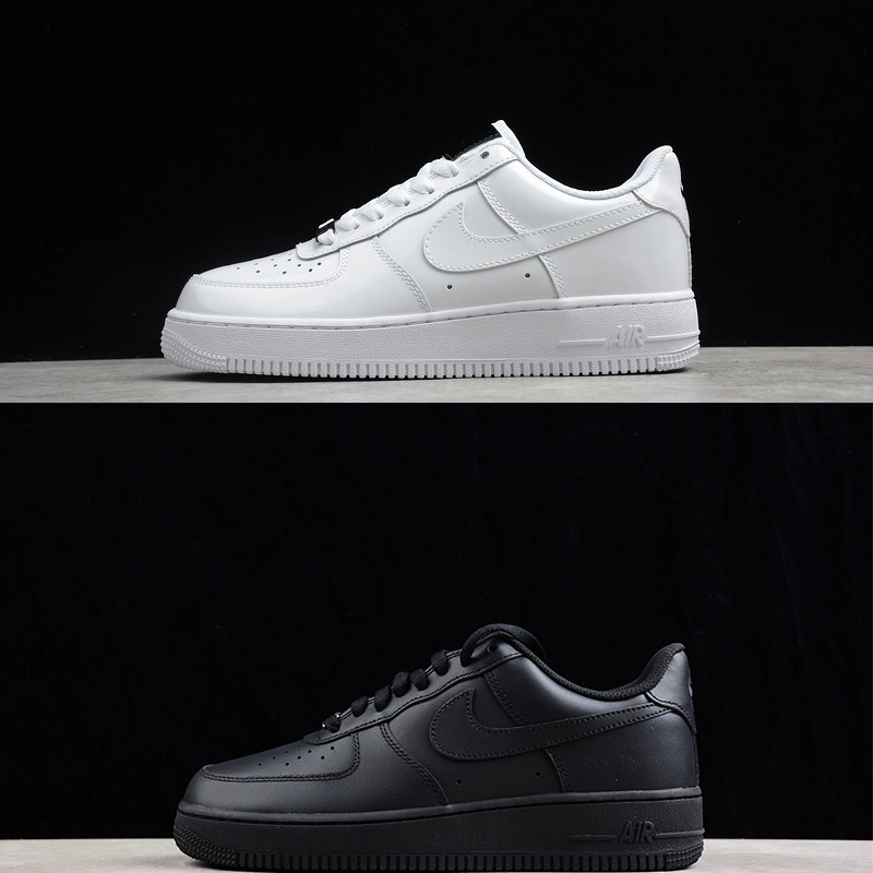 Wholesale/Supplier Price Nike Air Force 1 White Black Sneaker Bulk Price Sport Shoes Remark Size