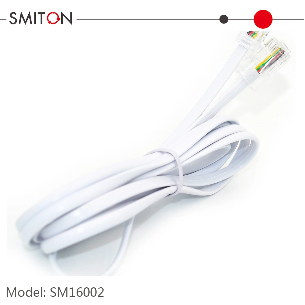 Rj11 6p4c to RJ45 8p4c Telephone Connector Flat Patch Cable