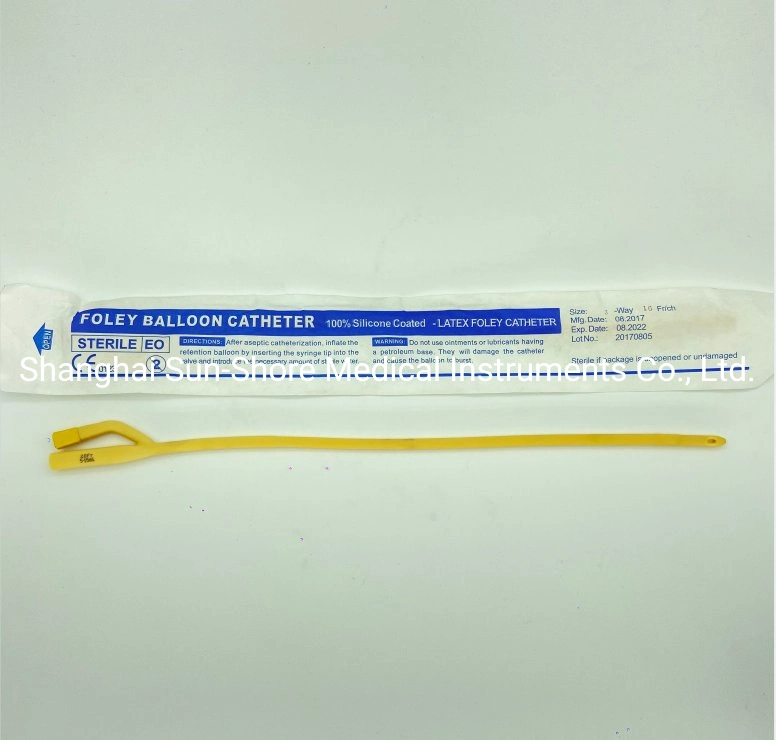 Latex Foley Catheter 2 Way and 3 Way Size 6 - 24