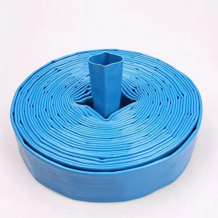 A irrigação 1 2 3 4 5 6 8 10 12 polegada colapsáveis preto/azul/Vermelho/Amarelo/Laranja/Verde PVC resistente de alta pressão fixar a mangueira da bomba de água plana