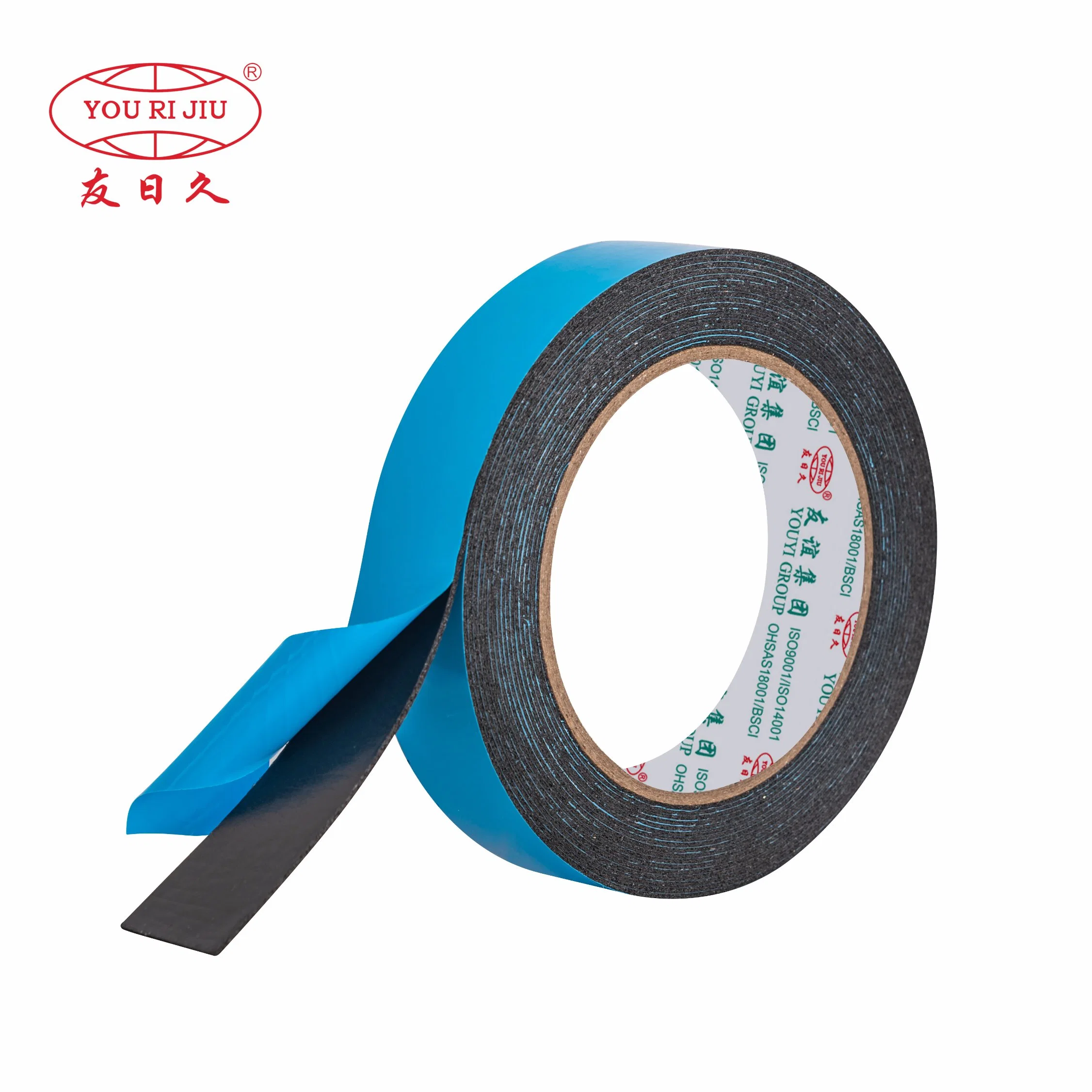 Yourijiu Free Sample 1mm 1.5mm 2mm 3mm Custom Size Strong Bonding Double Sided IXPE Adhesive Foam Tape