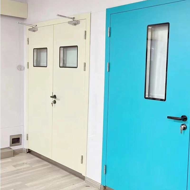 Designs Modern Interior Hospital School Clean Room Glass Steel Door Exterior Garage Fire Rated Security Doors