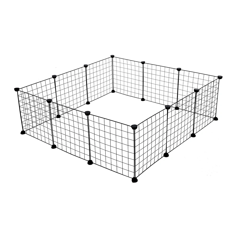 DIY Parc de jeu pour animaux de compagnie 35*41cm Cage portable pour chien, chat, lapin en métal, petite maison pour animaux de compagnie