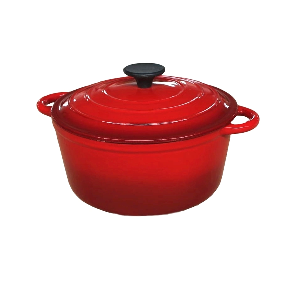 5qt Enamel Cast Iron Dutch Oven, Round Shape