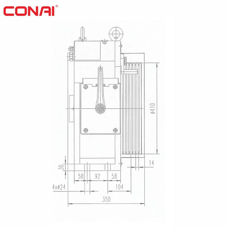 Traction System Elevator Lift Motor Elevator Lift Motor