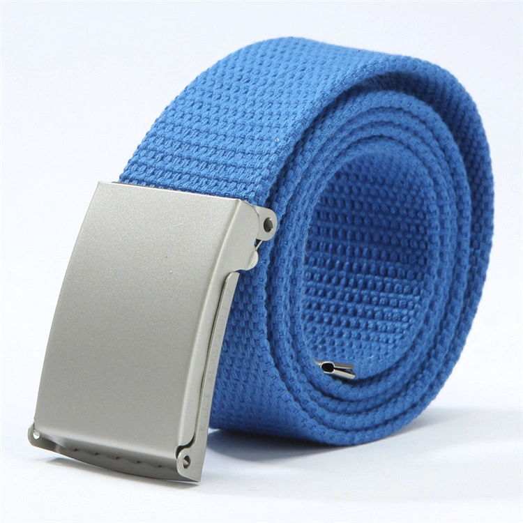 Men's Canvas Fabric Outdoor Tactical Belt Quick Release Buckle Belt Hunting Hiking Sports Belt