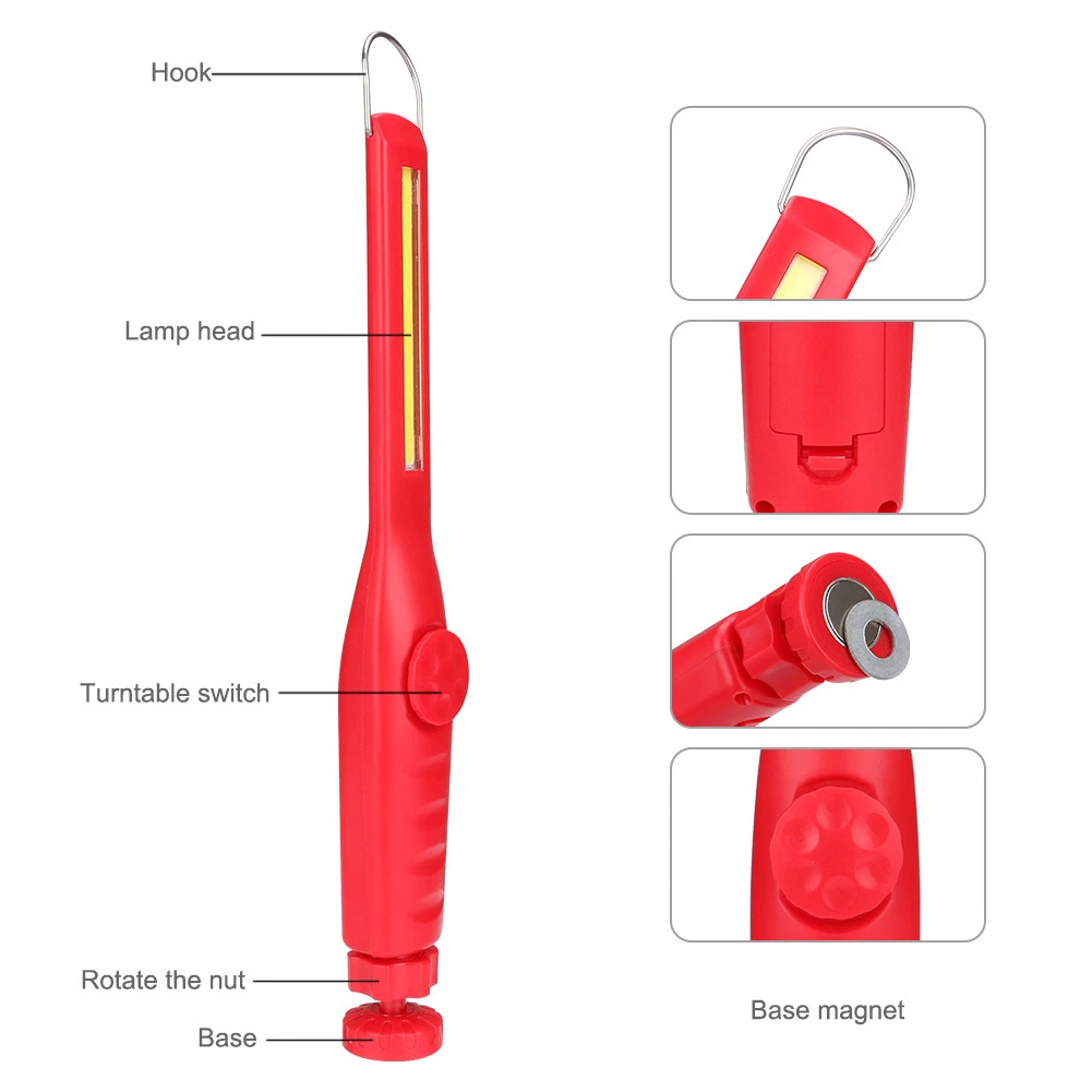 AAA Dry Battery Supported LED Working Lamp